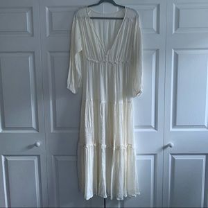 Cottagecore Ivory Maxi Dress